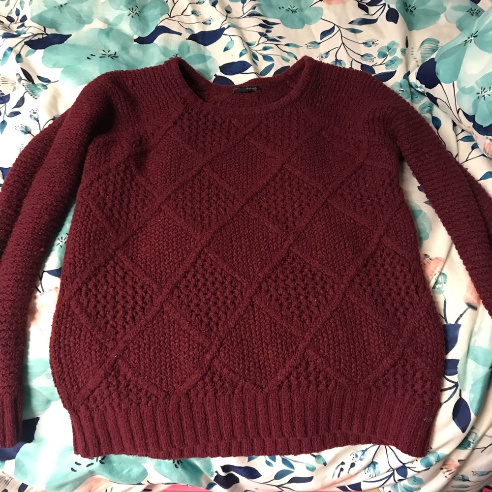 American Eagle burgundy sweater. Size XS